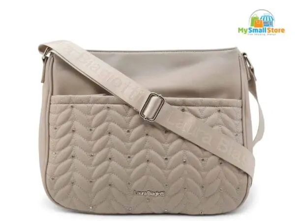 Laura Biagiotti Bennie Grey Crossbody Bag - Stylish And Elegant Design 1