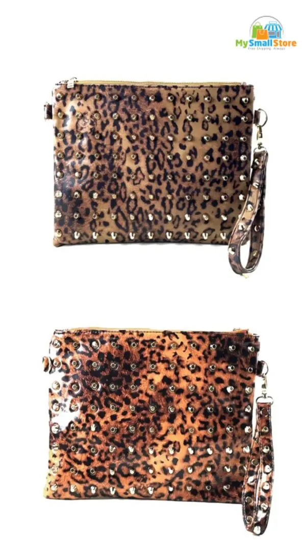 Beyond Envy Leopard Skin Clutch Bag With Detachable Strap | Free Shipping 1