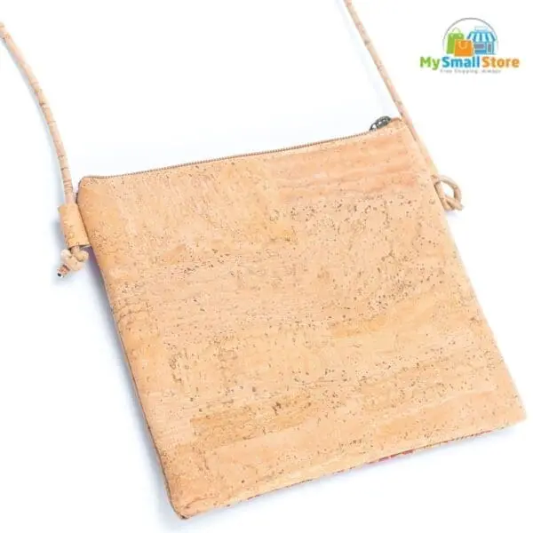 Eco-Friendly Corkadia Triangle Pattern Crossbody Bag - High-Quality Cork, Soft &Amp; Durable 5