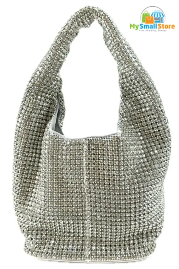 Beyond Envy Rhinestone Top-Handle Bag With Detachable Chain | Free Shipping 2