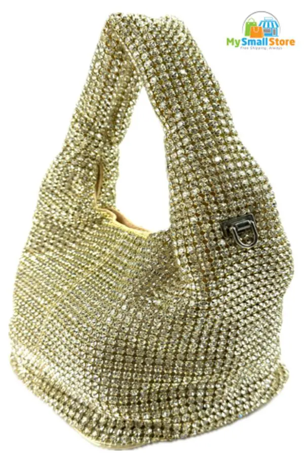 Beyond Envy Rhinestone Top-Handle Bag With Detachable Chain | Free Shipping 5