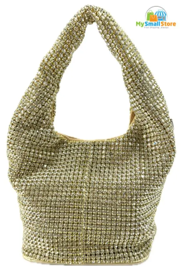 Beyond Envy Rhinestone Top-Handle Bag With Detachable Chain | Free Shipping 4