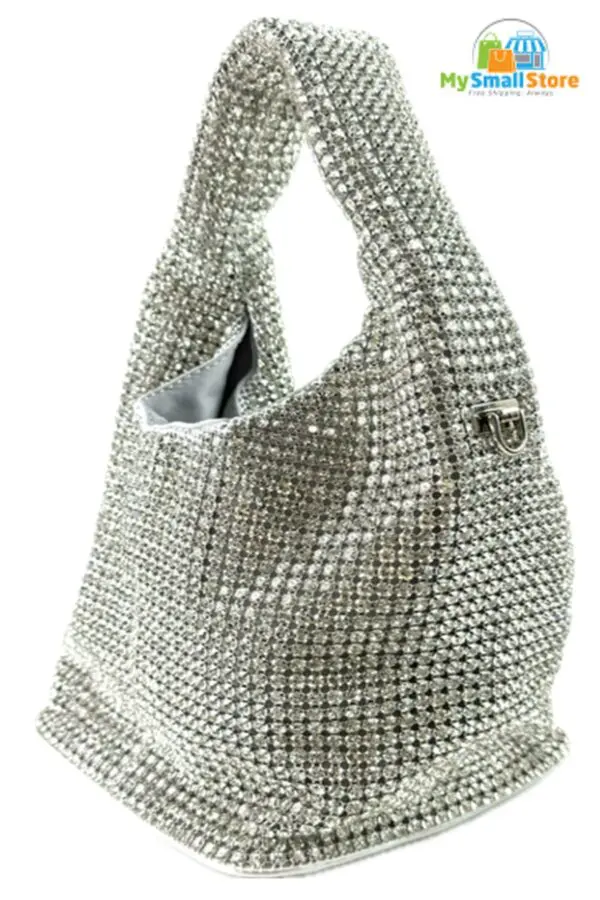 Beyond Envy Rhinestone Top-Handle Bag With Detachable Chain | Free Shipping 3