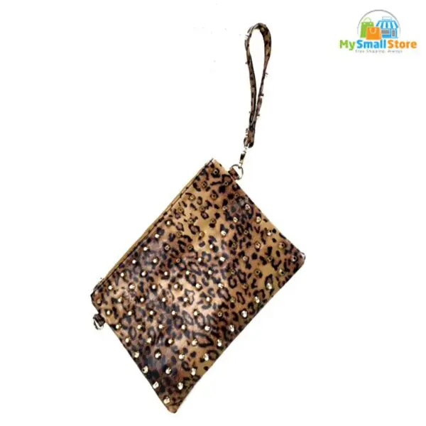 Beyond Envy Leopard Skin Clutch Bag With Detachable Strap | Free Shipping 3