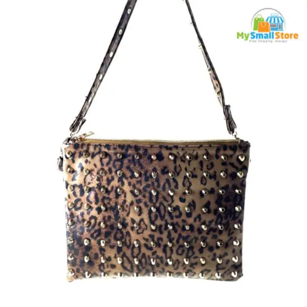 Beyond Envy Leopard Skin Clutch Bag With Detachable Strap | Free Shipping 4