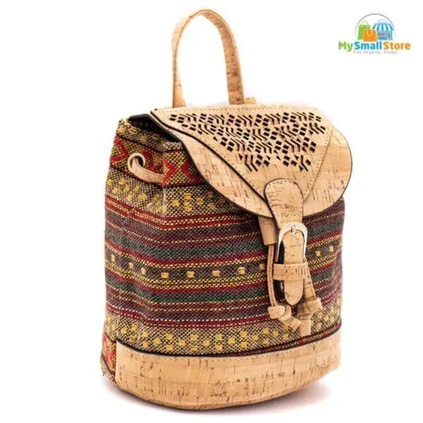 Beautiful Corkadia Cork Textile Backpack - Free Shipping 3