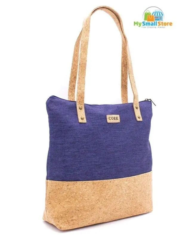 Corkadia Blue Cork Shopping Bag - Eco Friendly - Free Shipping 2