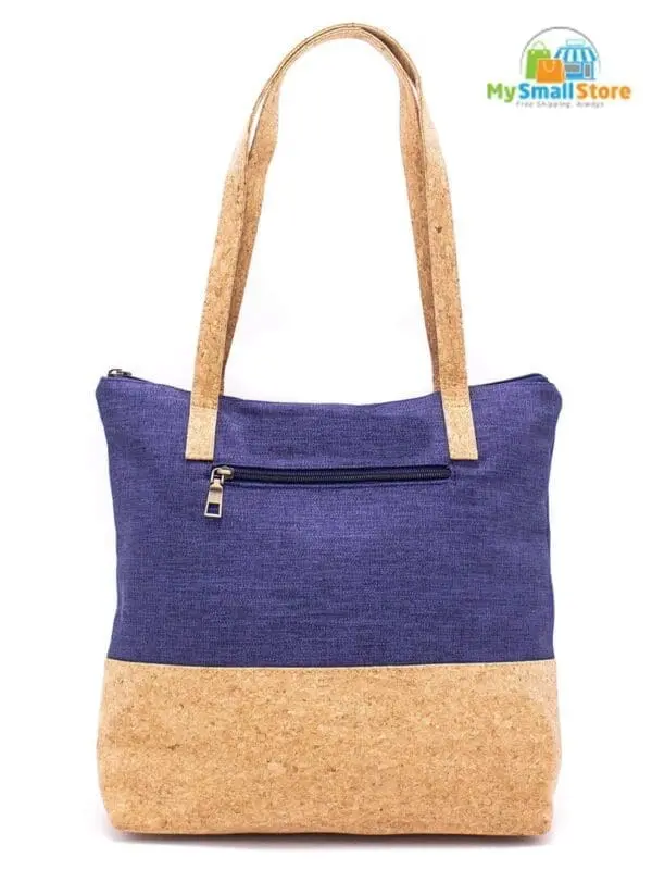 Corkadia Blue Cork Shopping Bag - Eco Friendly - Free Shipping 3