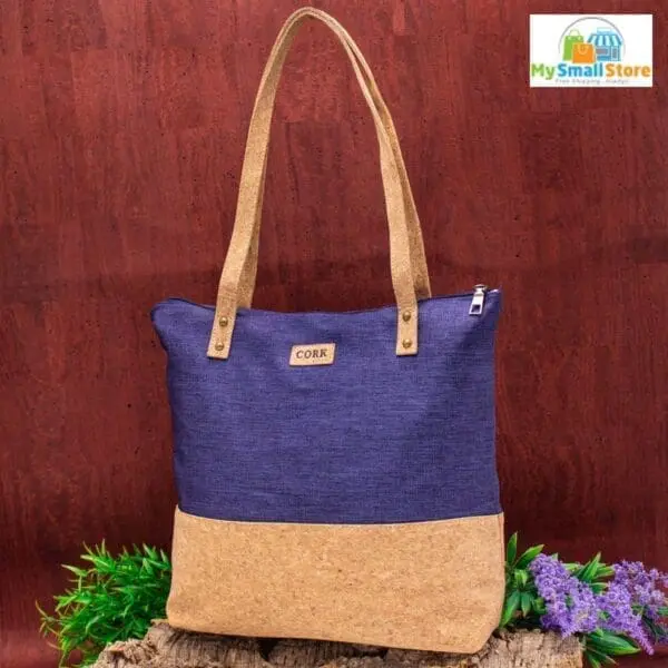 Corkadia Blue Cork Shopping Bag - Eco Friendly - Free Shipping 5