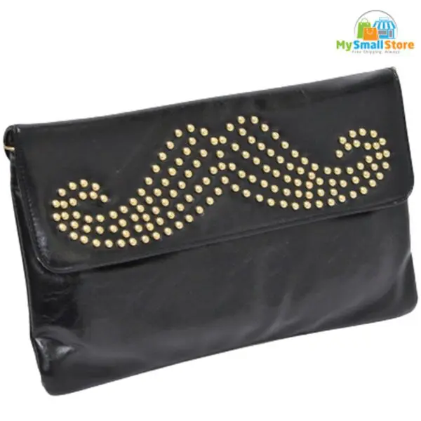 Beyond Envy Studded Beard Design Clutch Bag | Incredible Statement Piece 3