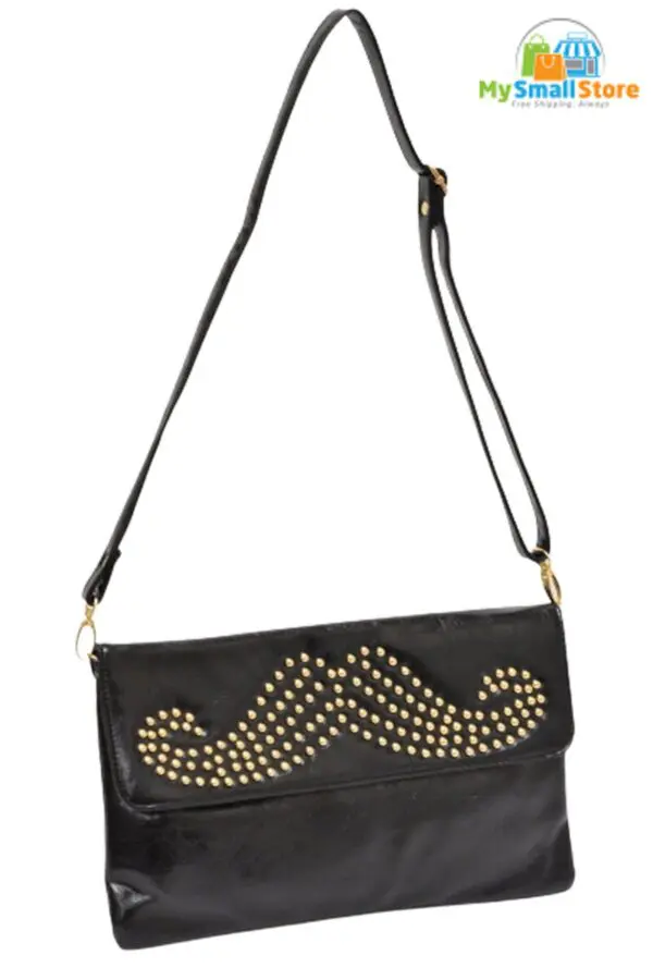 Beyond Envy Studded Beard Design Clutch Bag | Incredible Statement Piece 2