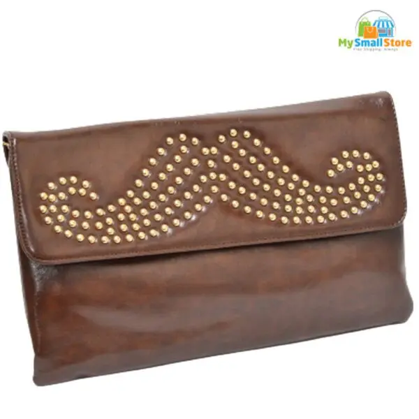 Beyond Envy Studded Beard Design Clutch Bag | Incredible Statement Piece 5