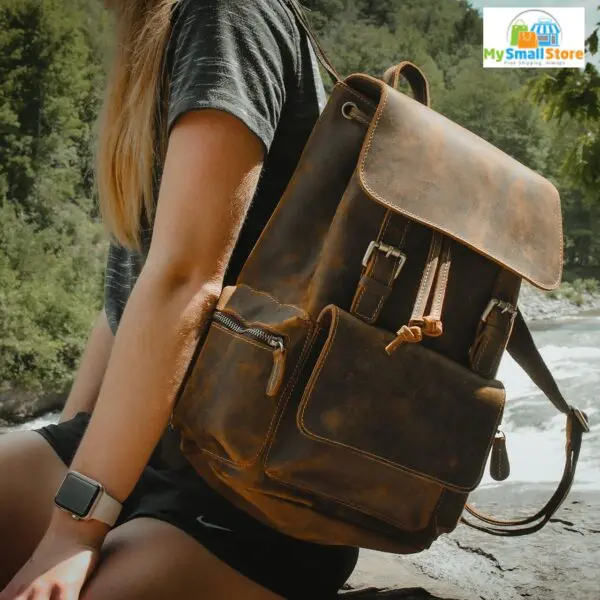 Steel Horse Leather The Hagen Backpack | Vintage Leather Backpack 5