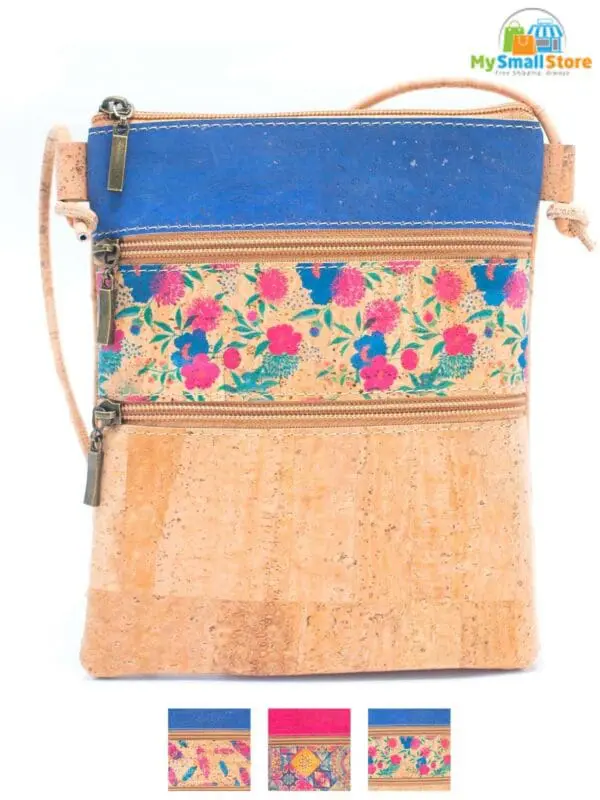 Corkodia Pattern Cork Crossbody Bag - Eco-Friendly Cork Material 1