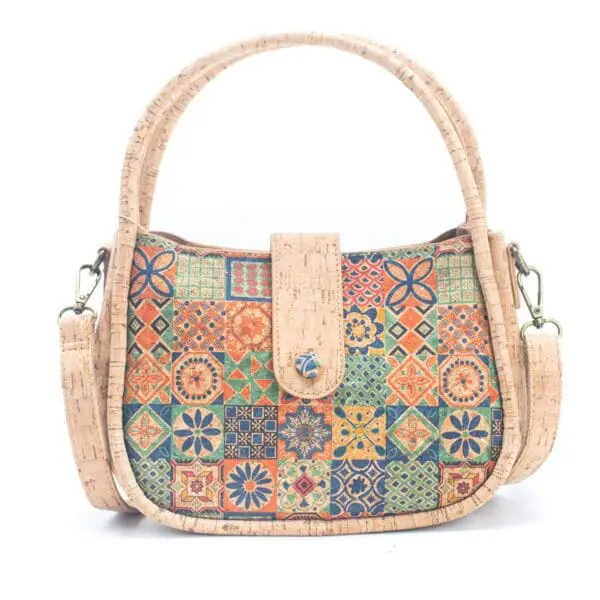 Corkadia Natural Cork Summer Pattern Crossbody Bag 5