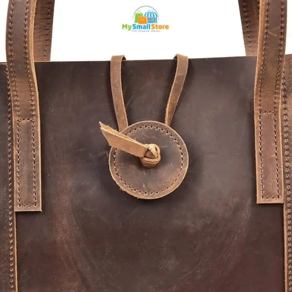 Steel Horse Leather The Taavi Tote | Handcrafted Leather Bag 4