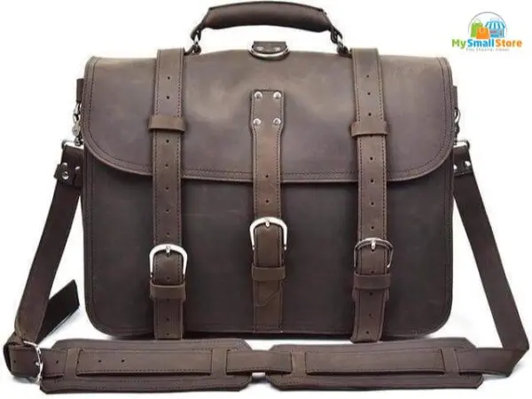 Steel Horse Leather The Gustav Messenger Bag | Large Capacity Vintage Leather 2