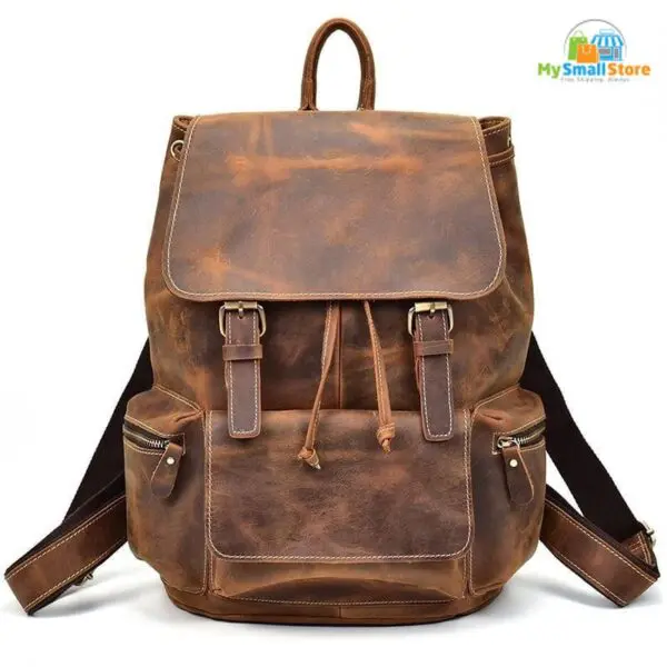 Steel Horse Leather The Hagen Backpack | Vintage Leather Backpack 4