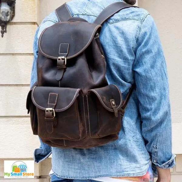 Steel Horse Leather The Asmund Backpack | Genuine Leather Rucksack 3