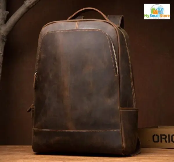 Steel Horse Leather The Vernon Backpack | Genuine Vintage Leather Minimalist Backpack 3