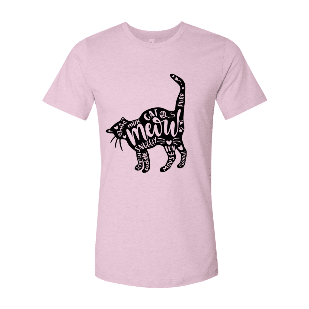 Cat and Words T-Shirt