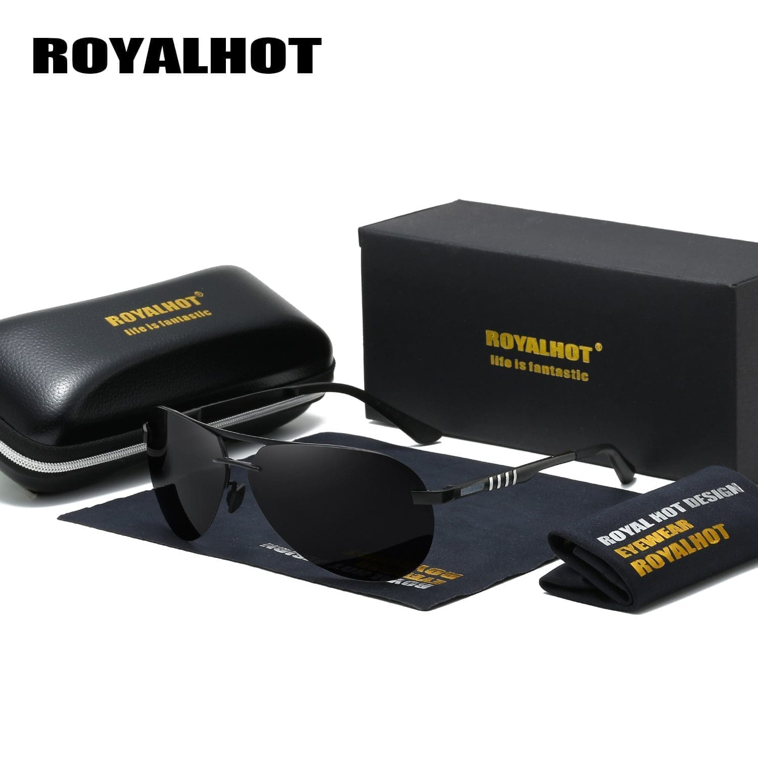 Royal Hot Polarized Alloy Oval Driving Sunglasses 14