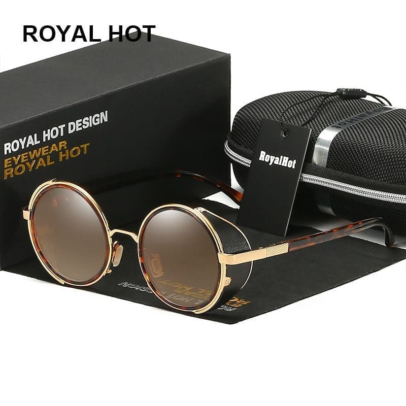 Royal Hot Polarized UV400 Punk Round Sunglasses 11