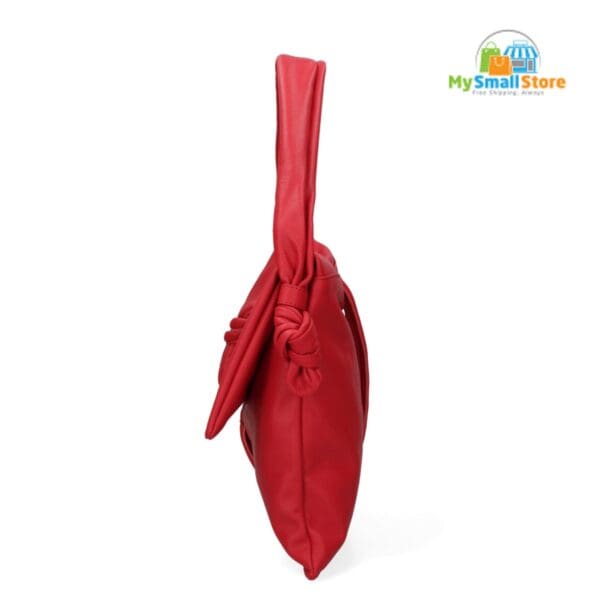 Monica Bini Red Shoulder Bag - Genuine Leather - Stylish And Practical 2