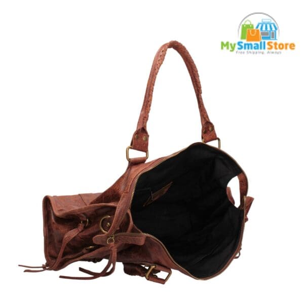 Monica Bini Brown Shoulder Bag - Perfect For Everyday Chic Look 3