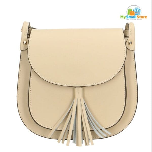 Monica Bini Brown Crossbody Bag - Genuine Leather - Elegant &Amp; Practical Design
