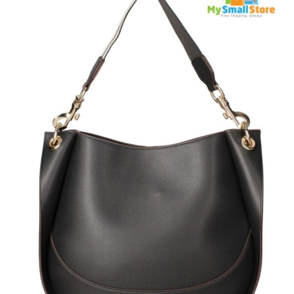 Monica Bini Black Shoulder Bag - Genuine Leather - Stylish &Amp; Versatile 7