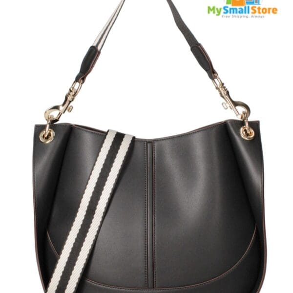Monica Bini Black Shoulder Bag - Genuine Leather - Stylish &Amp; Versatile 8