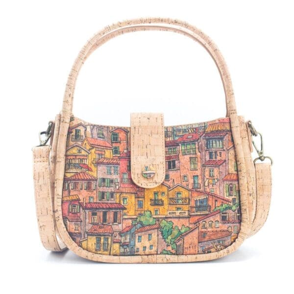 Corkadia Natural Cork Summer Pattern Crossbody Bag 9