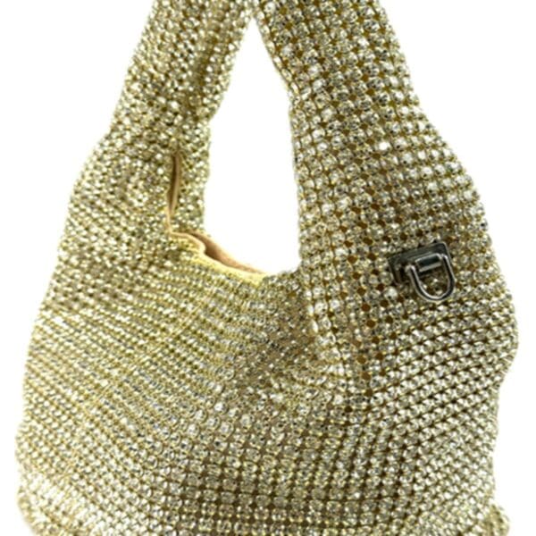 Beyond Envy Rhinestone Top-Handle Bag With Detachable Chain | Free Shipping 10