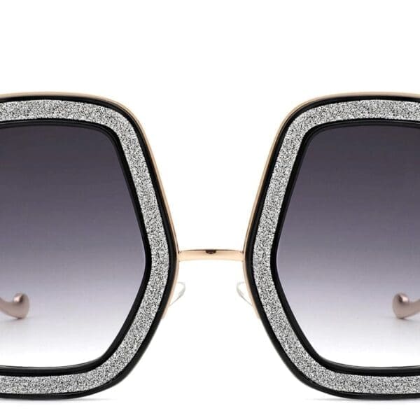 Cramilo Eyewear Xanadawn Round Glitter Sunglasses 9