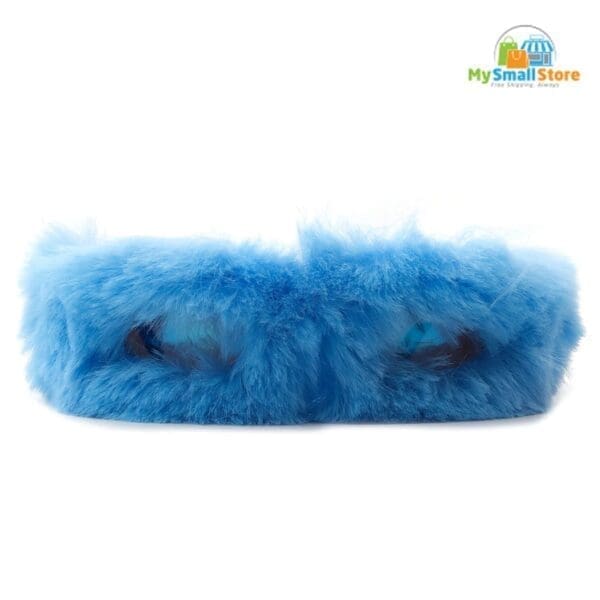 Cramilo Eyewear Kyriel - Y2K Wrap Around Fuzzy Fashion Furr Sunglasses 9