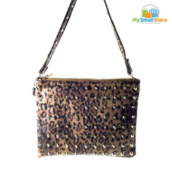 Beyond Envy Leopard Skin Clutch Bag With Detachable Strap | Free Shipping 9