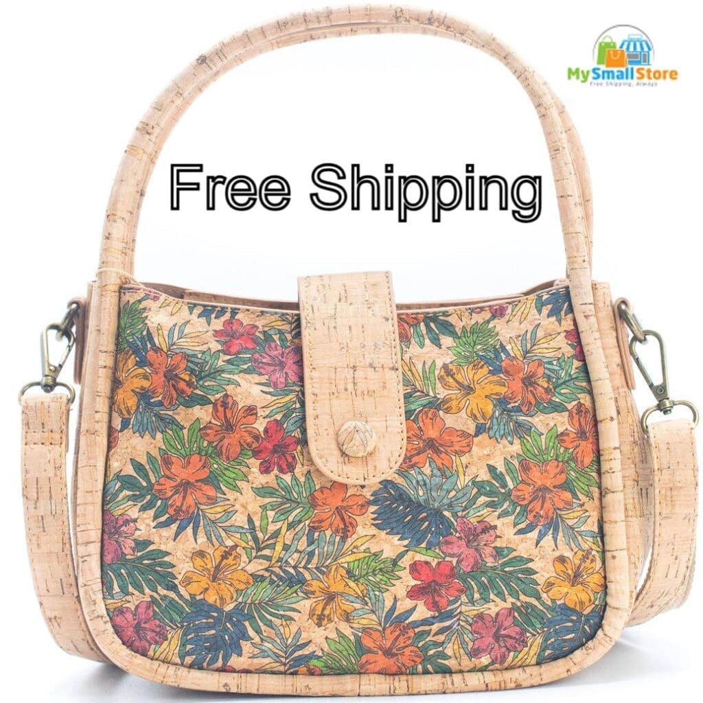 Cork Summer Pattern Crossbody Bag