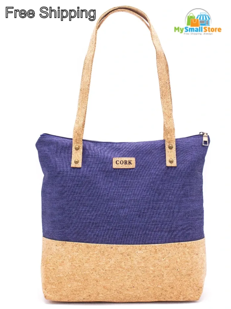 Corkadia Blue Cork Shopping Bag