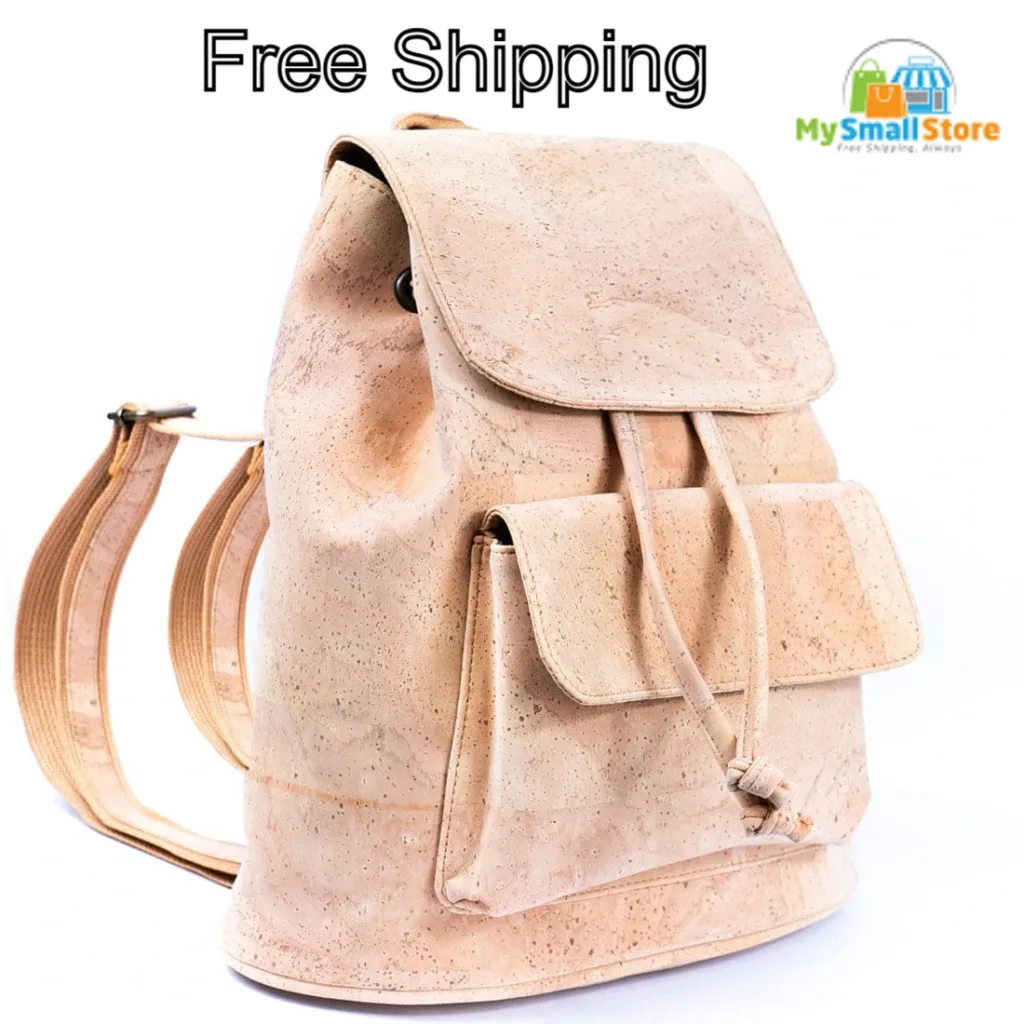 Corkadia Chic Cork Drawstring Backpack