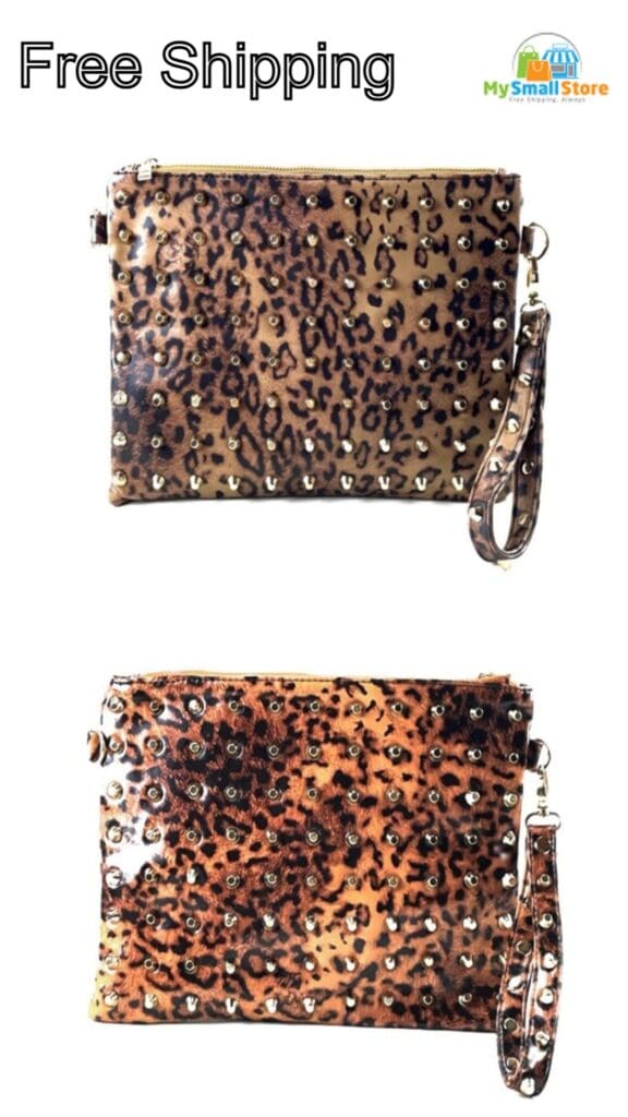 Leopard Skin Clutch Bag