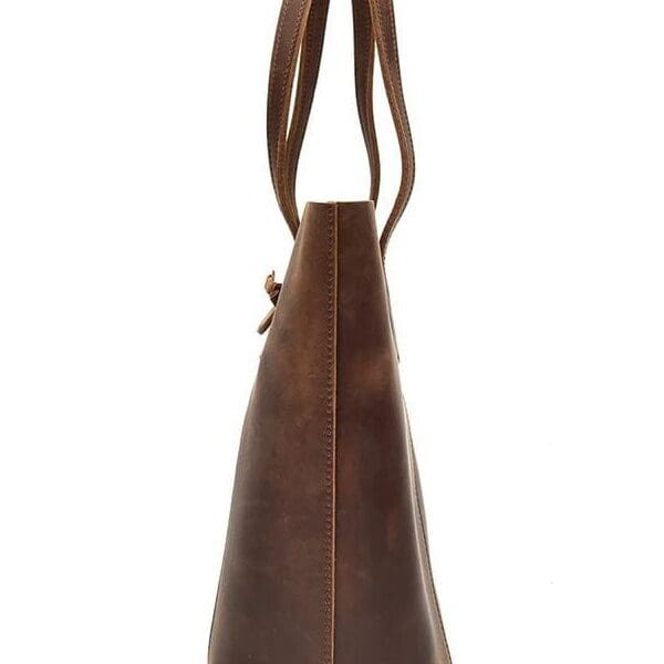 Steel Horse Leather The Taavi Tote | Handcrafted Leather Bag 7