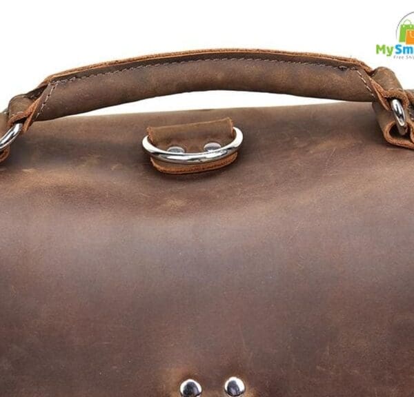 Steel Horse Leather The Gustav Messenger Bag | Large Capacity Vintage Leather 10