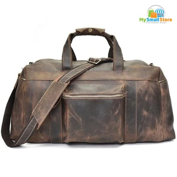 Steel Horse Leather The Colden Duffle Bag | Large Capacity Leather Weekender 7