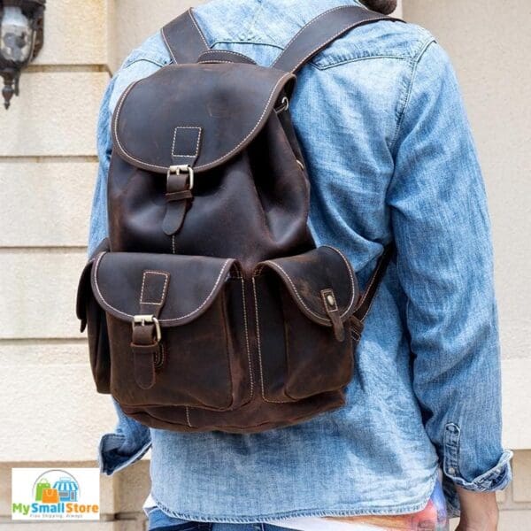 Steel Horse Leather The Asmund Backpack | Genuine Leather Rucksack 8