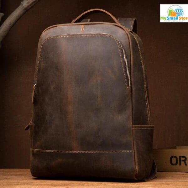 Steel Horse Leather The Vernon Backpack | Genuine Vintage Leather Minimalist Backpack 8