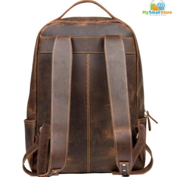 Steel Horse Leather The Vernon Backpack | Genuine Vintage Leather Minimalist Backpack 7