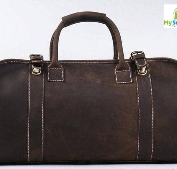 Steel Horse Leather - The Erlend Duffle Bag | Vintage Leather Weekender 7