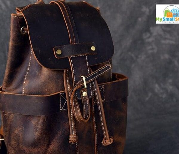 Steel Horse Leather The Olaf Rucksack | Vintage Leather Travel Backpack 7