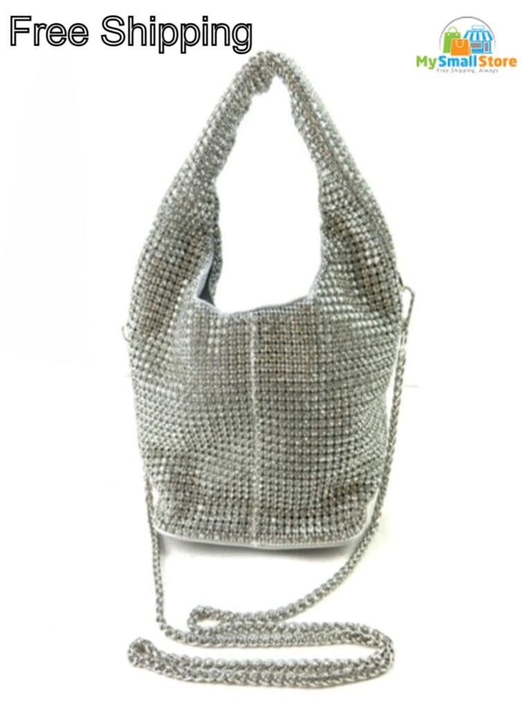 Rhinestone Top-Handle Bag